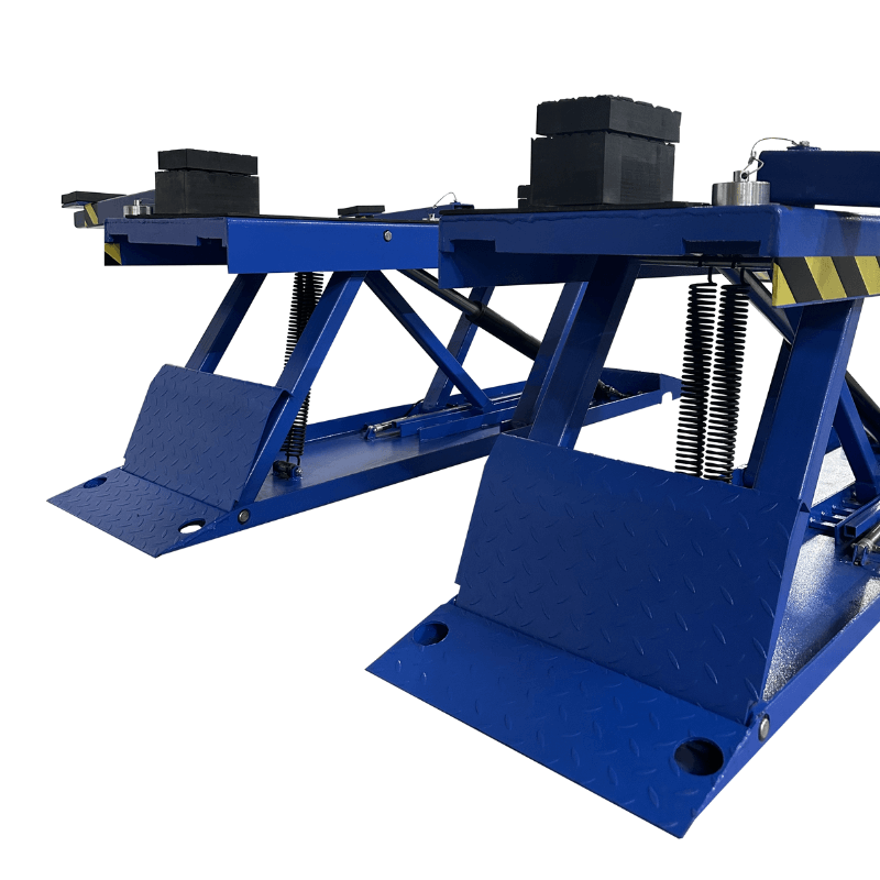 Tuxedo PL6K, 6,600 lb Low-Rise Pit Car Lift - Rubber Pad View