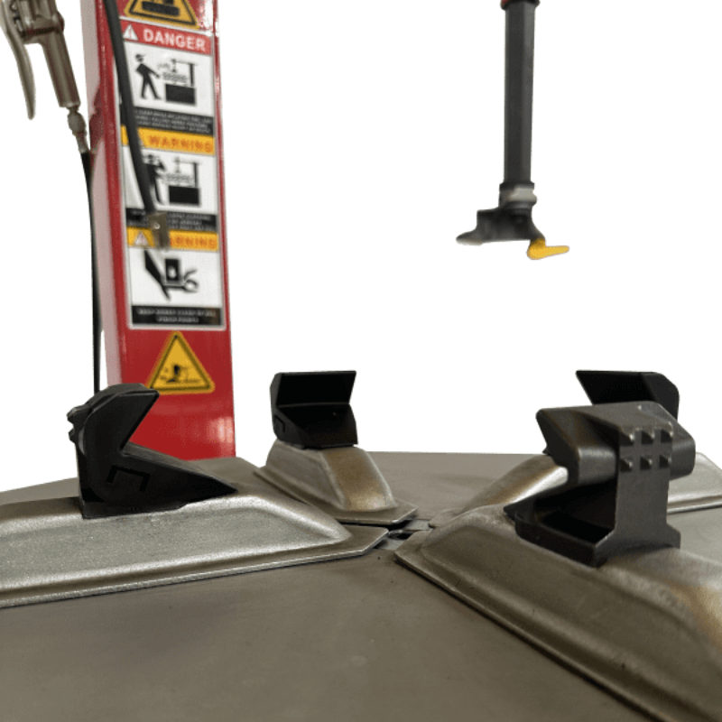 Tuxedo TC-400M-B Motorcycle Tire Changer Clamp View