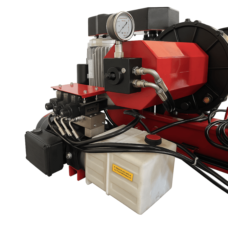 TC-770 Truck Tire Changer Machine Back View with Motor Area View