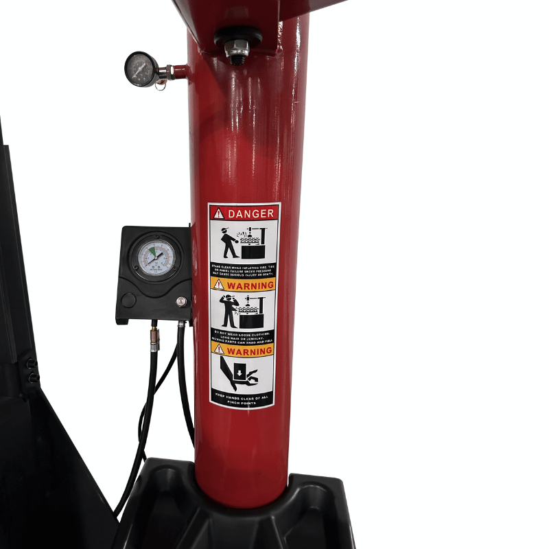 TC-950-WPA Tire Changer with Left Side Press Arm Lower Part View
