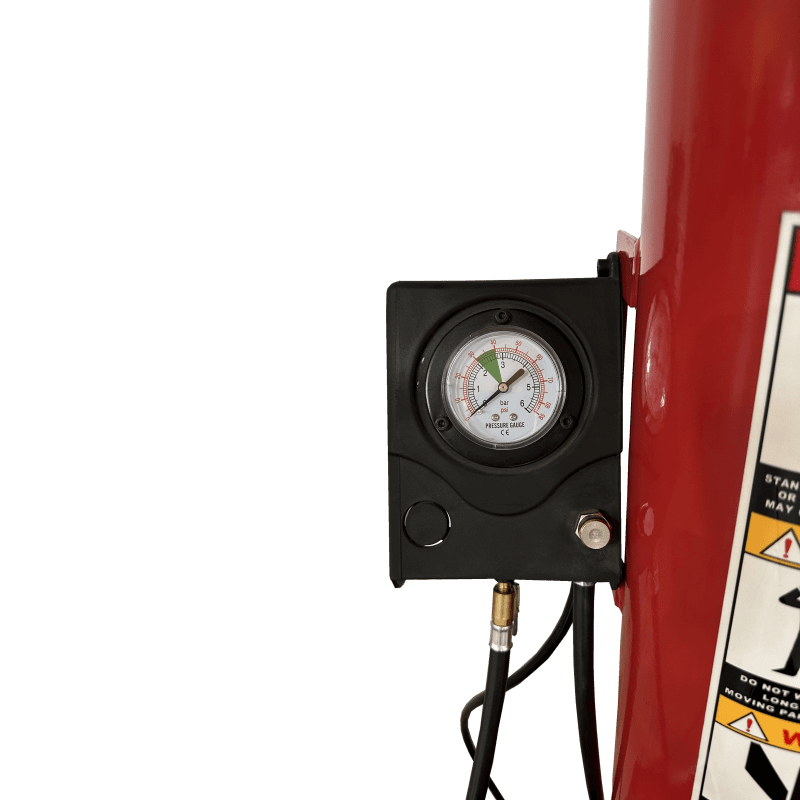 TC 950 Tire Changer Pressure Meter View