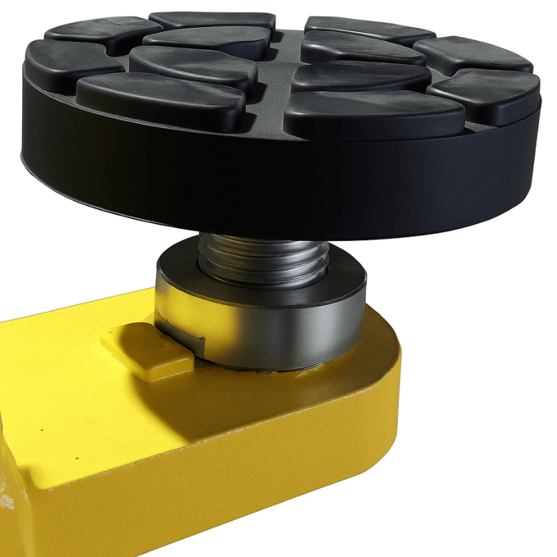 TP9KFX 9,000lb 2 Post Car Lift - Symmetric Arm With Rubber Pad View