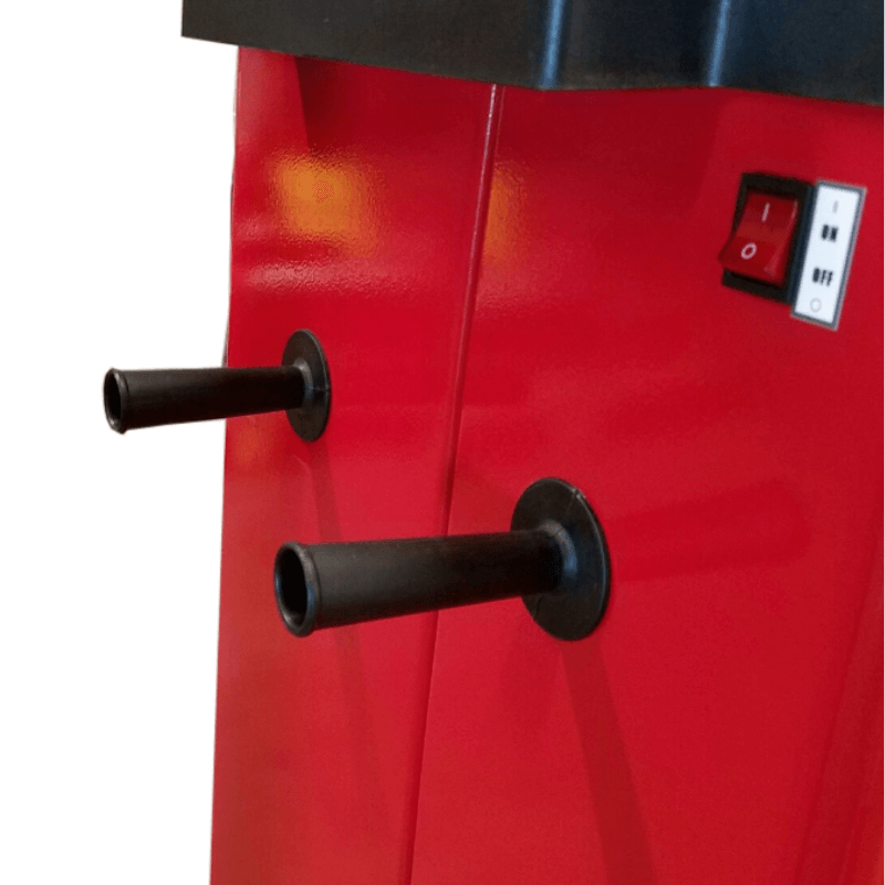 Tuxedo WB-953-B Wheel Balancer Switch and tool Holder View