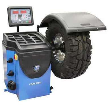 WB41 Wheel Balancer by Atlas - Front View with Large Tire