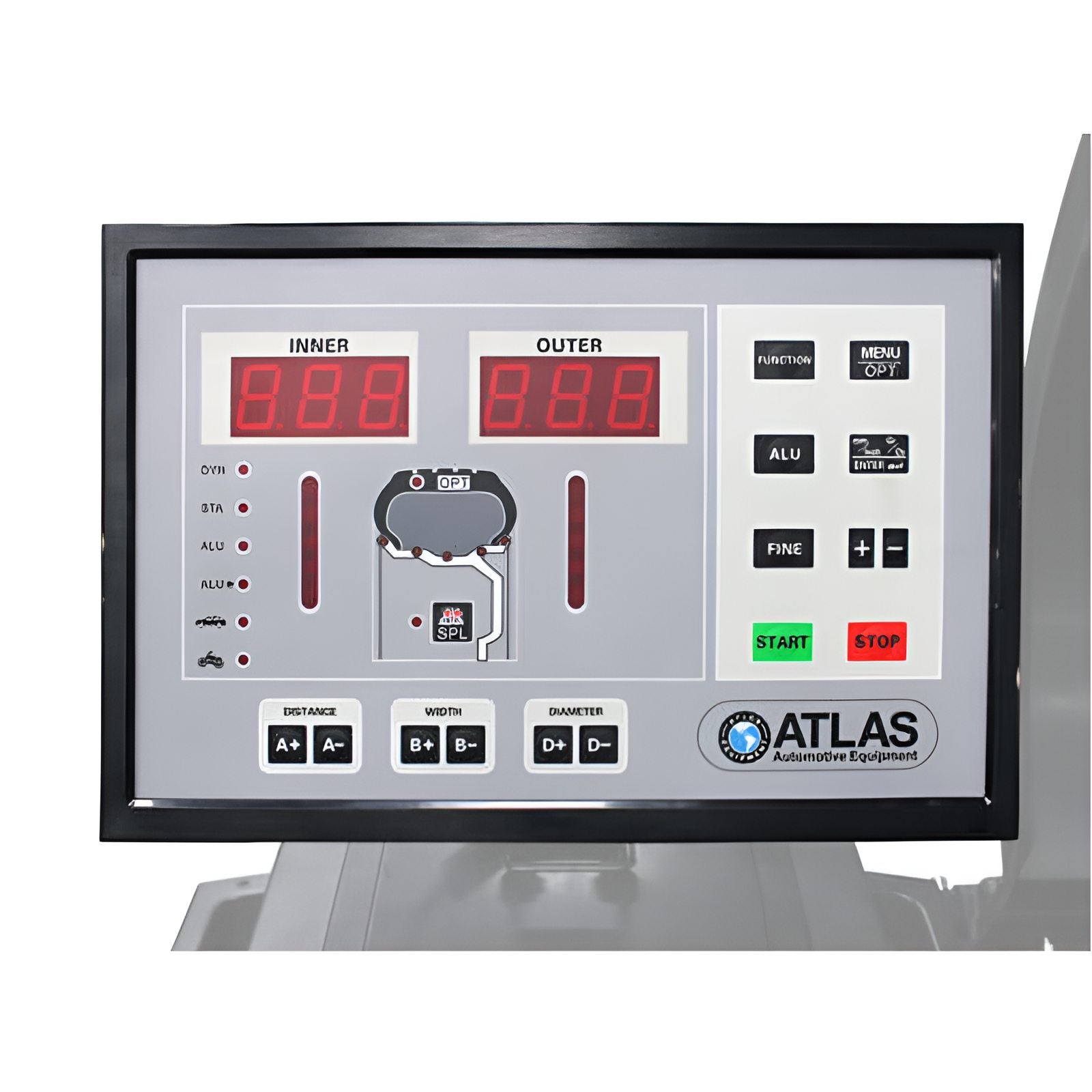 WB49-2 PRO Premium 3D Computer Wheel Balancer LCD View