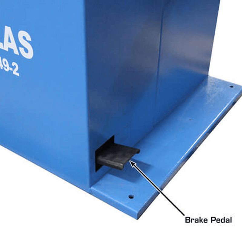 WB49-2 Wheel Balancer - Brake Pedal View