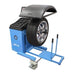 Atlas WBT-210 Heavy Duty Truck Wheel Balancer Upper View with Wheel