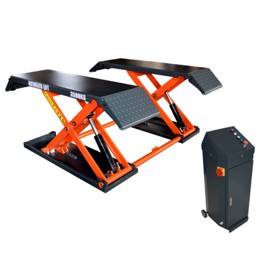 KT-X80 Mid-Rise Scissor Lift - Electric Lock by Katool - Side View