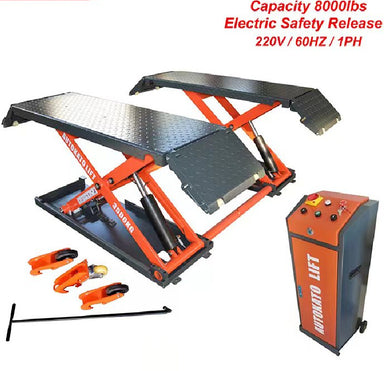 KT-X85 Mid-Rise Scissor Lift - Electric Lock by Katool - Side View