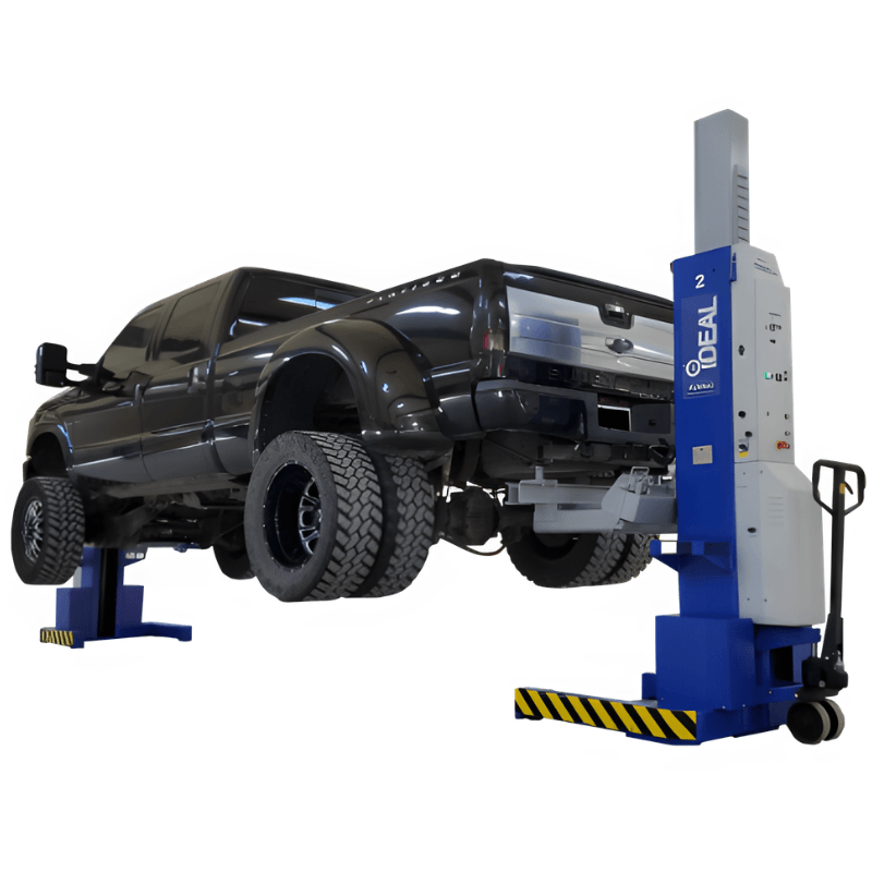 iDEAL MSC18KX-LTVAK Light Vehicle Adapter Kit on Lift and with Car View