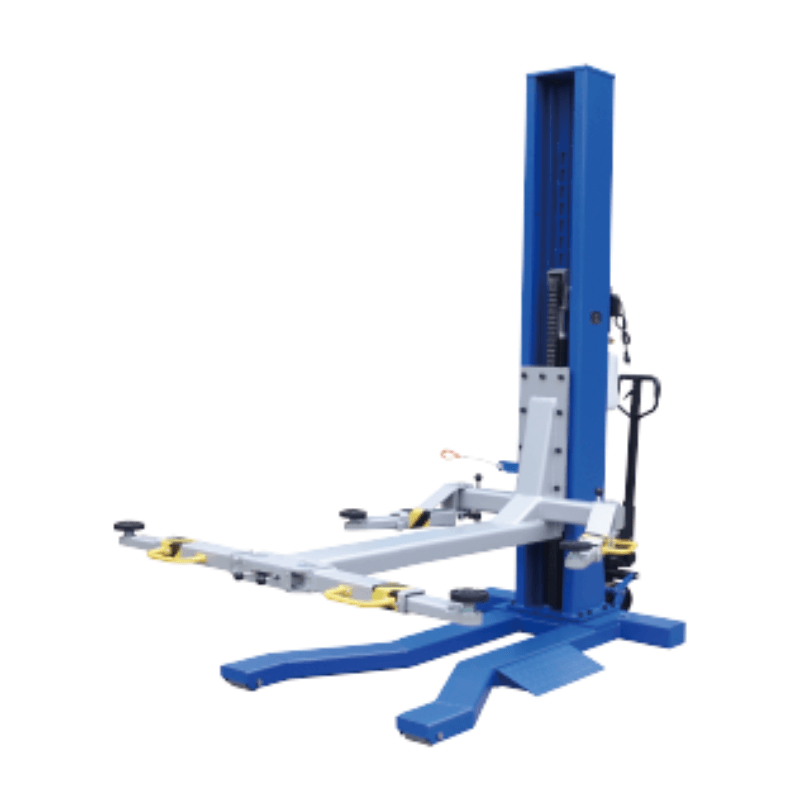 iDEAL MSC-6KLP Single Post Car Lift - Side View