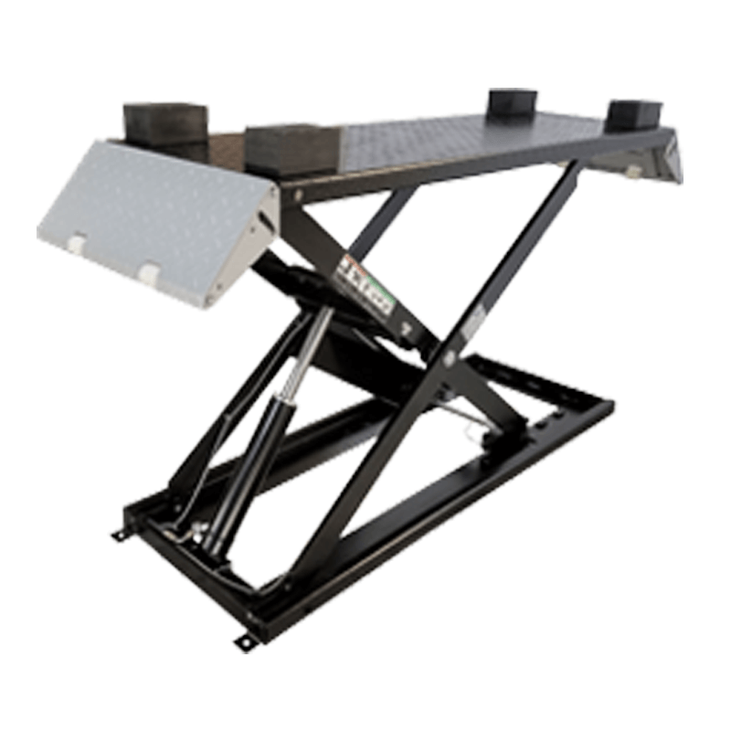 UF-2500EH-X-BLK Vehicle Lift by iDeal - Side View