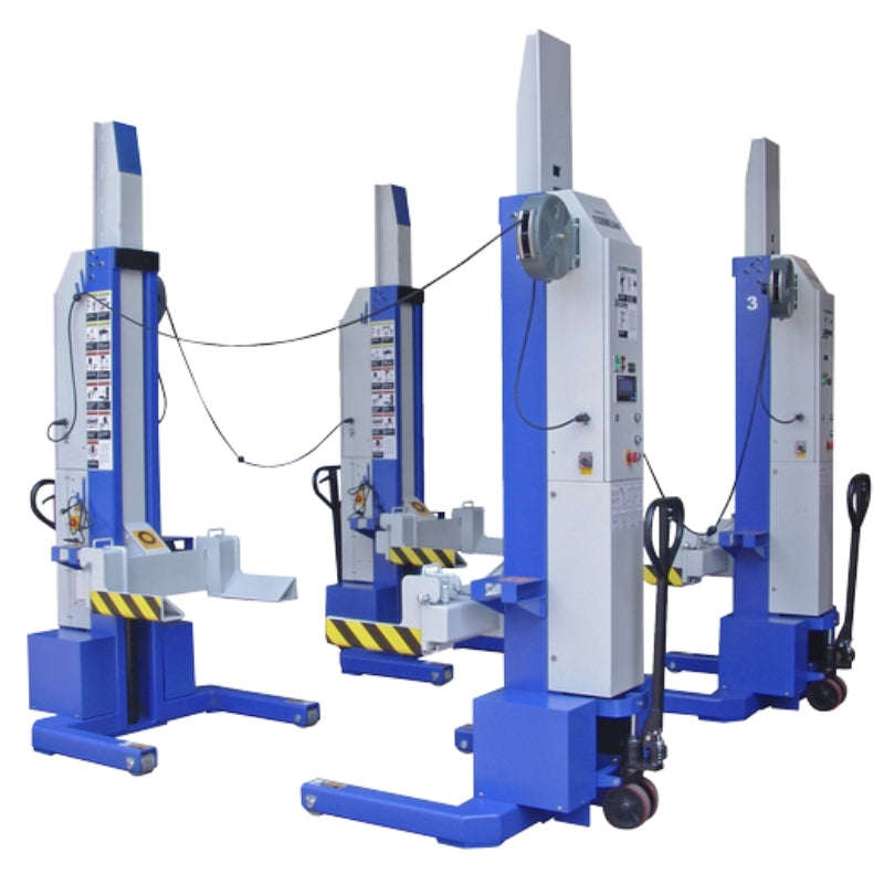 iDEAL Mobile Column Lift, MSC-13K-B-452, Four Column Set, 52,000 lbs ...