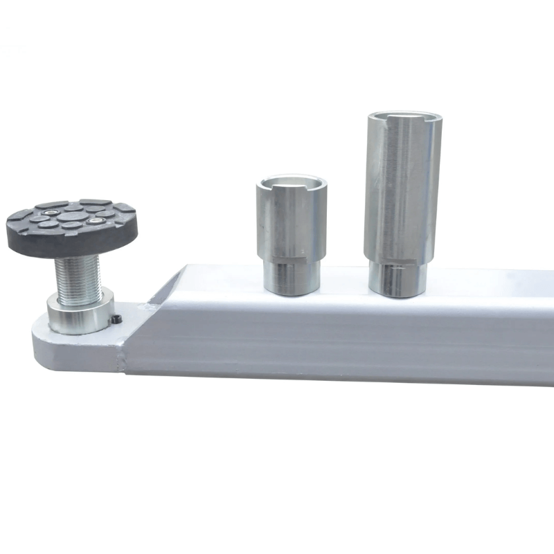 TP12KSC-DX, 2 Post Car Lift End arm view with aluminum tube