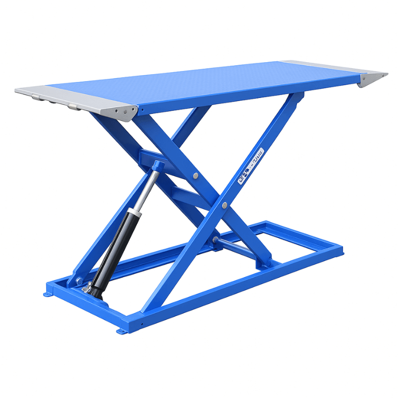 iDeal UF-2500EH-X Pro-Series Utility & All-Terrain Vehicle Lift Side View Blue