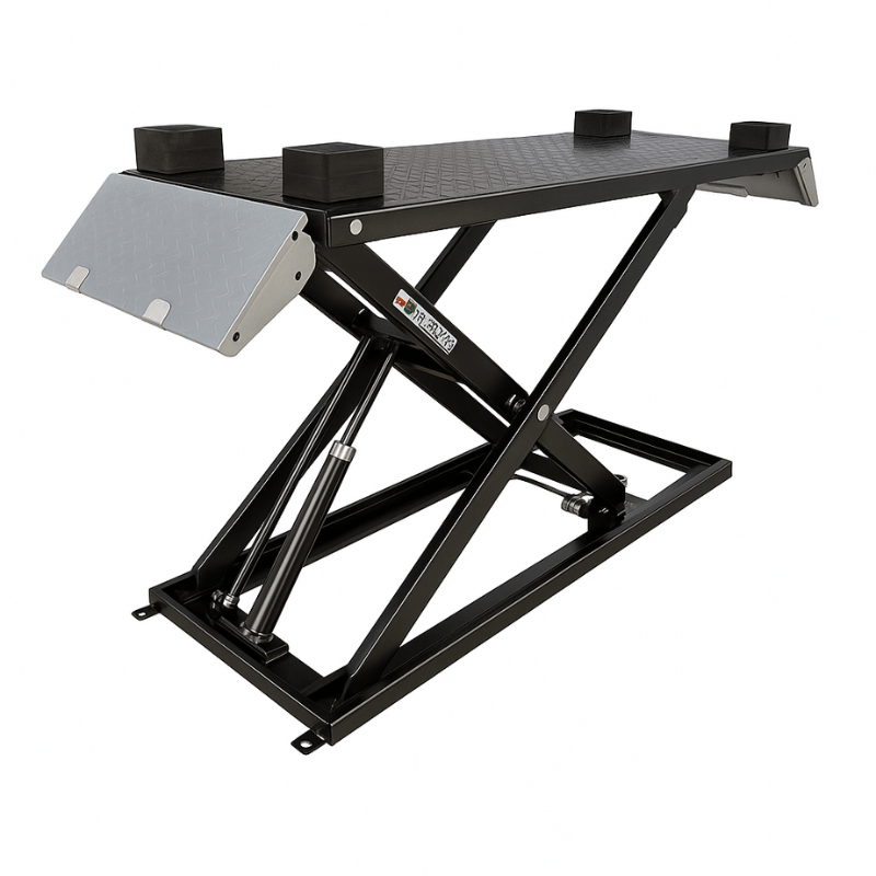 UF-2500EH-X Pro-Series Utility & All-Terrain Vehicle Lift Side View Black