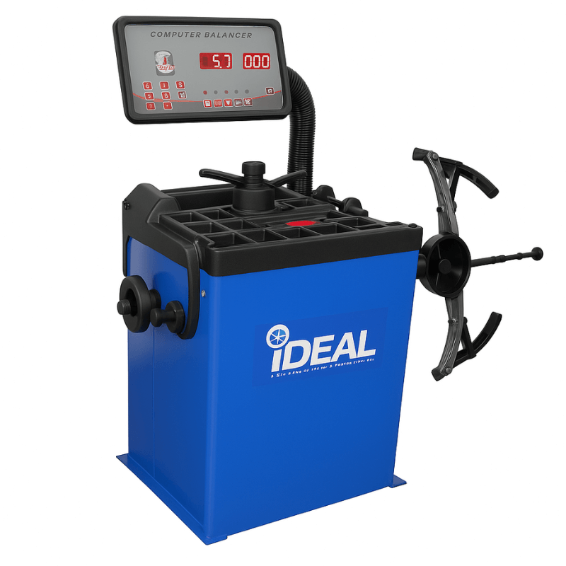 iDeal WB-953-B Wheel Balancer Side View