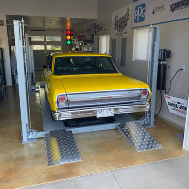Triumph 8k X1 with Chevy Nova - Happy Customer with HeavyLift Direct