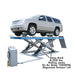 RJ-6 6,000 lb Rolling Bridge Jack Side View with Car