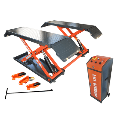 KT-X85 8000lb Mid-Rise Scissor Lift by Katool Side View